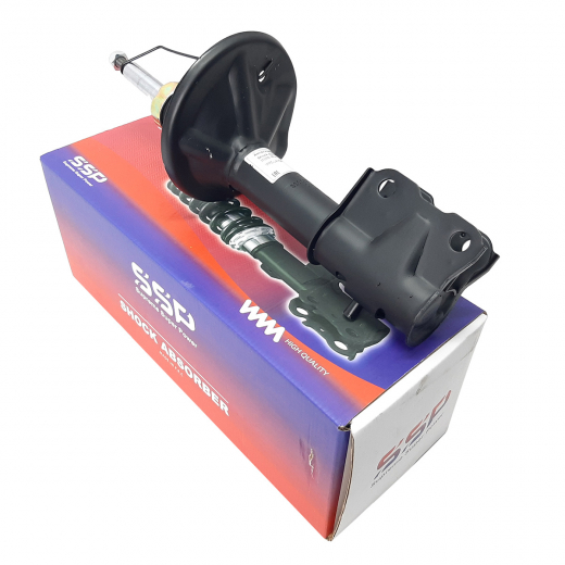 Стойка амортизатора Mitsubishi Lancer '03-'10/ Cedia '00-'03/ Lancer Cargo '03-'08 передняя  SSP MR491430 , AS0053 узкая пружина