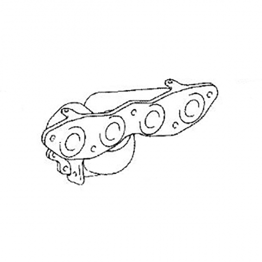 Коллектор выпускной Toyota Corolla/ Fielder/ Allex/ Runx '02-'06/ Platz/ Vitz '02-'05/ Allion/ Premio '01-'07/ bB '02-'05/ Funcargo '02-'05/ Ist '02-'07/ Porte '04-'12/ Probox '02-'14/ Raum '03-'11/ Spacio '03-'07/ Succeed '02-'14/ Will Vs '01-'04 (1NZ-FE) 2WD  контрактный 
