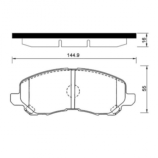 Колодки тормозные передние CTR GK0579 дисковые