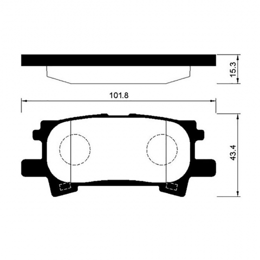 Колодки тормозные задние CTR GK1058 дисковые