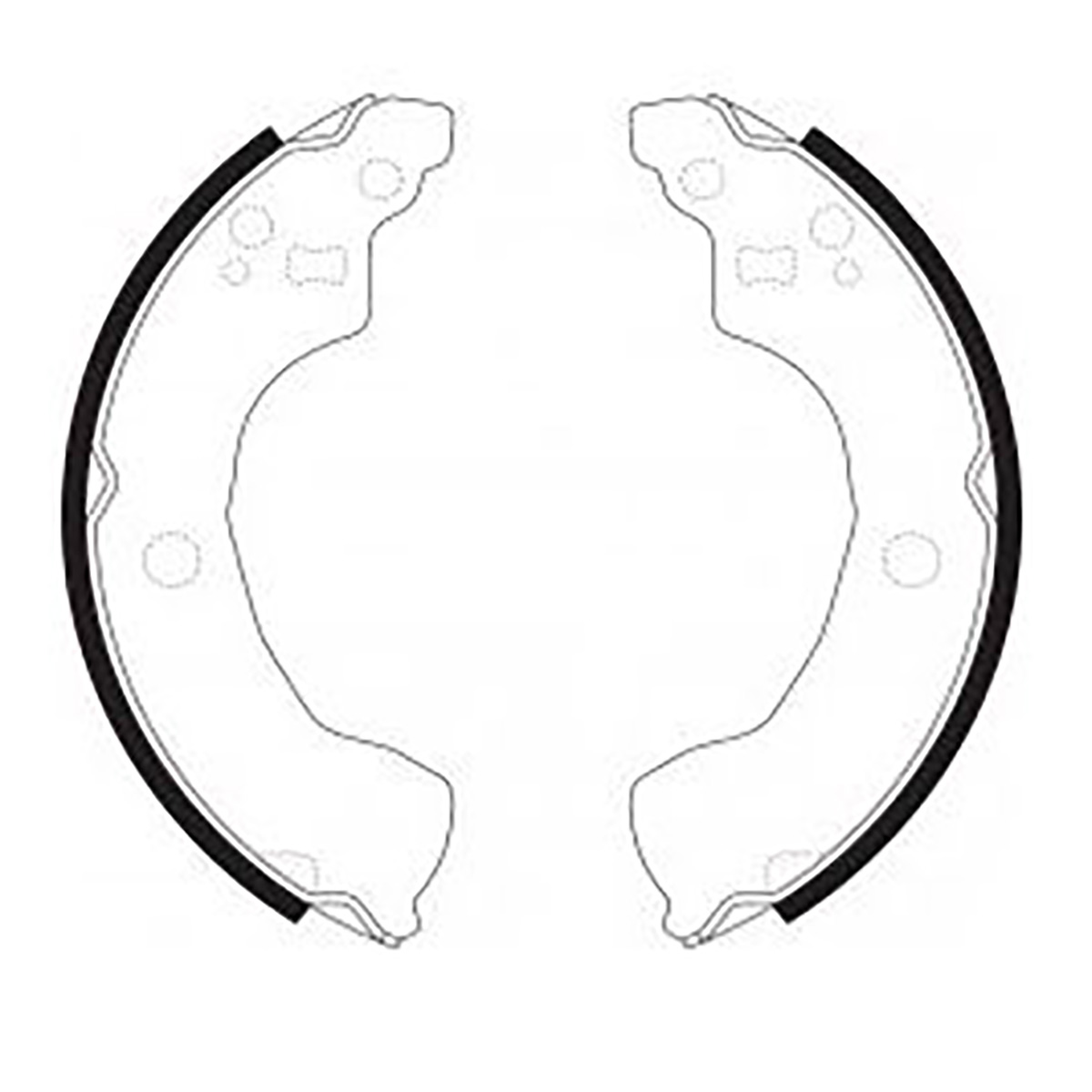 AutoLand Колодки тормозные задние Just Drive JBS0005 барабанные по цене 116...