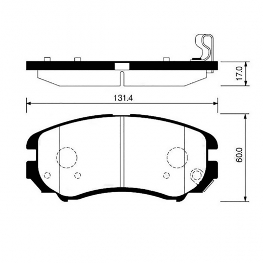 Колодки тормозные передние CTR GK0507 дисковые
