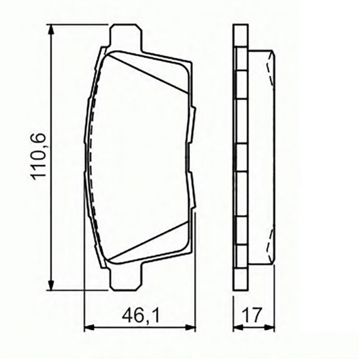Колодки тормозные задние CTR CKMZ-66, GK0712 дисковые