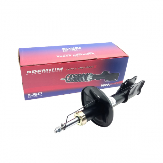 Стойка амортизатора Mitsubishi Lancer '03-'10/ Cedia '00-'03/ Dingo '98-'02 передняя  SSP MR519614 широкая пружина, TOURING, широкая пружина, TOURING, RALLIART, широкая пружина