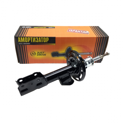 Стойка амортизатора Honda Jazz '02-'04/ Fit Aria '01-'09/ Fit Aria '02-'06/ Fit '01-'03 передняя правая  Just Drive JAS0092 
