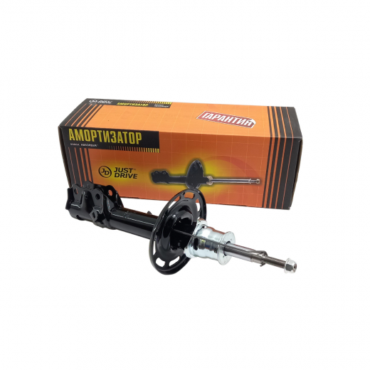 Стойка амортизатора Honda Jazz '02-'04/ Fit Aria '01-'09/ Fit Aria '02-'06/ Fit '01-'03 передняя левая  Just Drive JAS0093