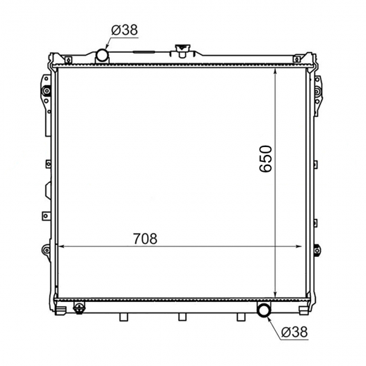 Радиатор охлаждения Toyota Tundra/ Sequoia '07-'17 (2UZ-FE) Panda