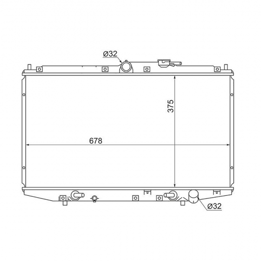 Радиатор охлаждения Honda Avancier '99-'03 (F23A) Panda