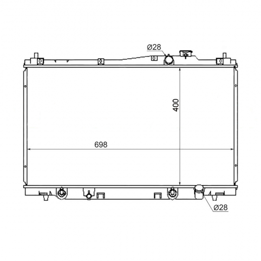 Радиатор охлаждения Honda Stream '00-'06 (D17A) Panda