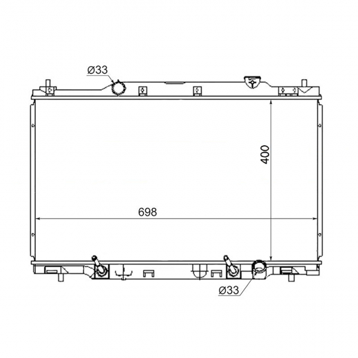 Радиатор охлаждения Honda Stream '00-'03 (K20A) AT Panda