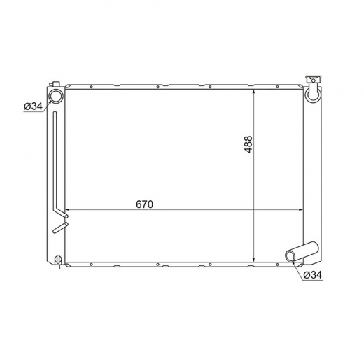 Радиатор охлаждения Toyota Harrier '03-'12 (2AZ-FE) Panda