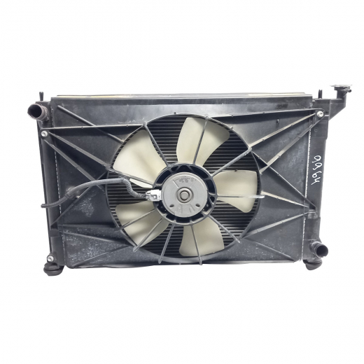 Радиатор охлаждения Toyota Allion '01-'07/ Opa '02-'05/ Premio '01-'07/ Wish '03-'09 (1ZZ-FE) AT без охлаждения КПП, 1 вентилятор контрактный в сборе 