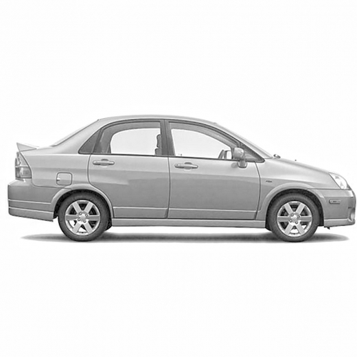 Дверь задняя правая Suzuki Aerio '01-'07/ Liana '04-'07 (4Door) контрактная