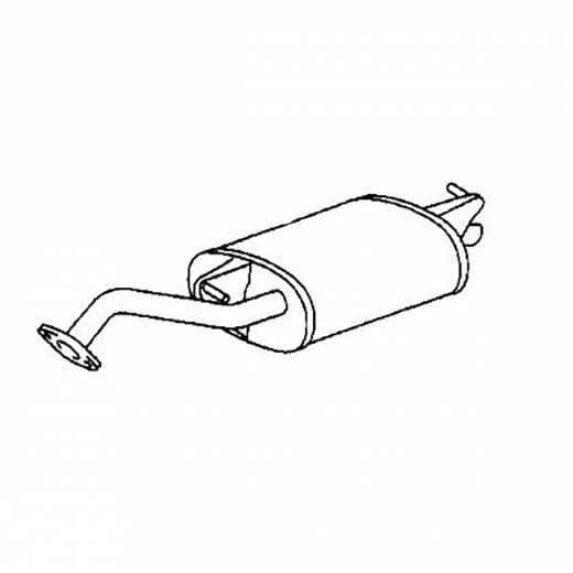 Глушитель Toyota Allion '01-'07/ Premio '01-'07 (1ZZ-FE, 1AZ-FSE) 2WD  контрактный