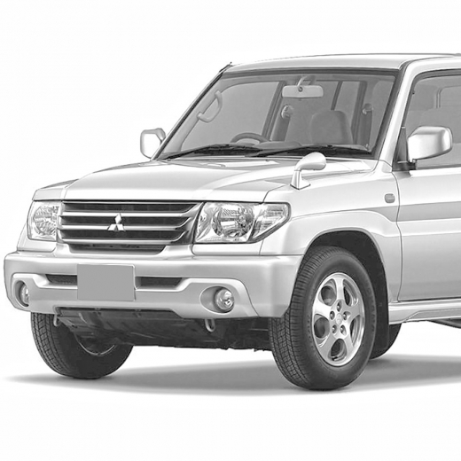 Крыло переднее Mitsubishi Pajero IO '98-'07 левое под зеркало контрактное