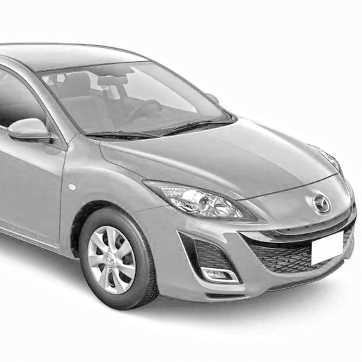 Крыло переднее Mazda 3/ Axela '09-'13 правое под повторитель контрактное