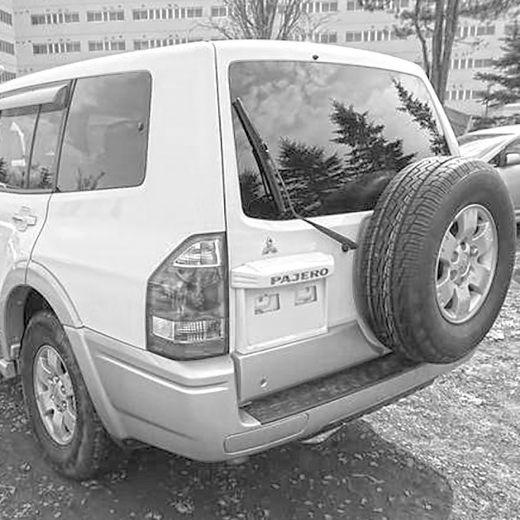Бампер задний Mitsubishi Pajero (5door) '02-'06 контрактный