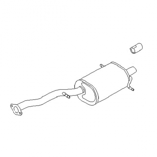 Глушитель Subaru Impreza '00-'07 (EJ152, EL154, EJ161) 2WD Контрактный