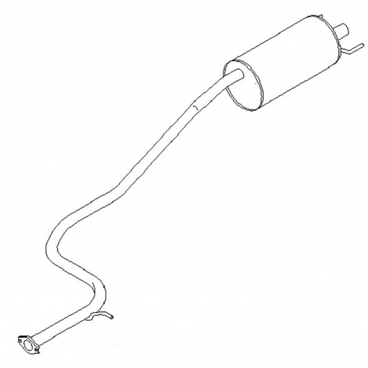 Глушитель Nissan Wingroad/ AD / Mazda Familia Van '99-'05 (QG15DE) 2WD контрактный