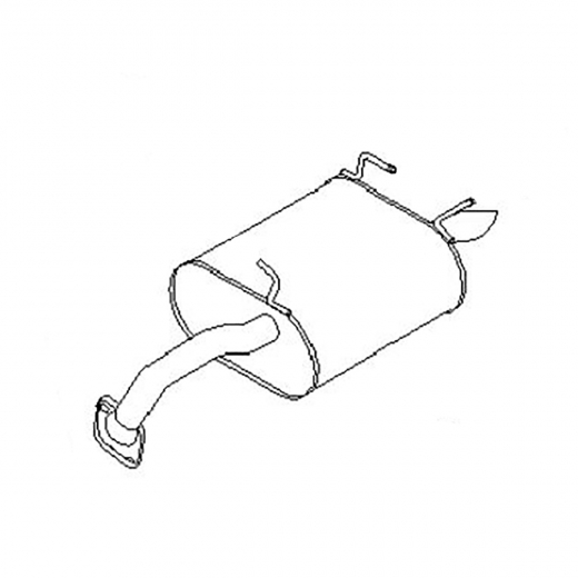 Глушитель Nissan Primera '01-'07 (QR25DD, QR20DE) 2WD  контрактный