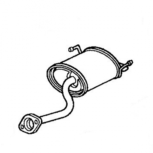 Глушитель Honda Fit '01-'07/ Jazz '02-'08 (L13A, L15A, L12A1, L13A1, L15A1) 2WD Контрактный