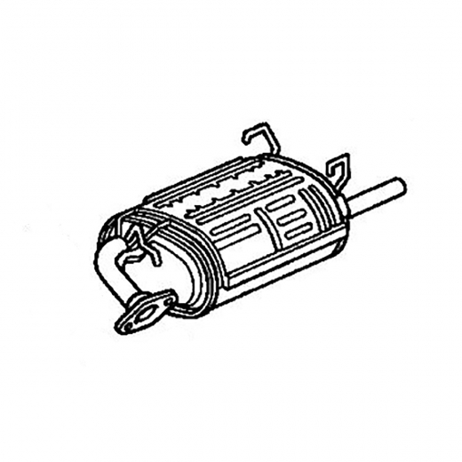 Глушитель Honda Partner '96-'06 (D13B, D15B, D16A)  Контрактный