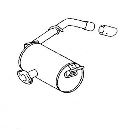 Глушитель Toyota Voxy/ Noah '01-'07/ Ipsum/ Picnic/ Avensis Verso '01-'09 (1AZ-FSE, 2AZ-FE, 1AZ-FE, 1CD-FTV) 2WD Контрактный