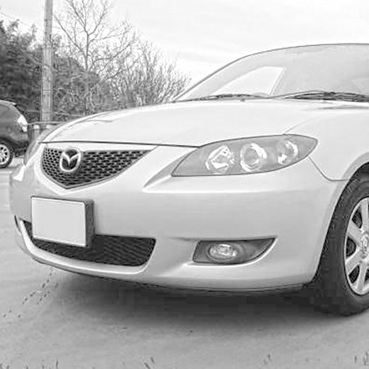 Бампер передний Mazda 3/ Axela '03-'06 без омывателя фар API (Тайвань) Sedan