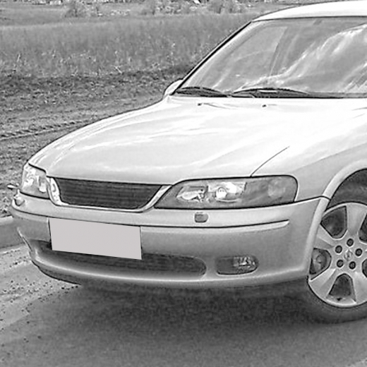 Бампер передний Opel Vectra '99-'02 под туманки API (Тайвань)