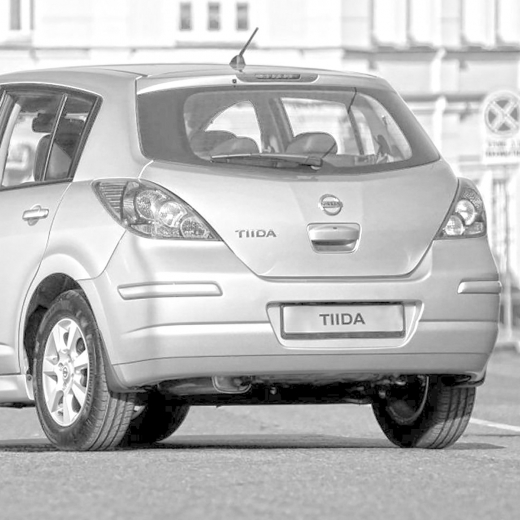 Бампер задний Nissan Tiida EU-spec '07-'12 API (Тайвань) HB