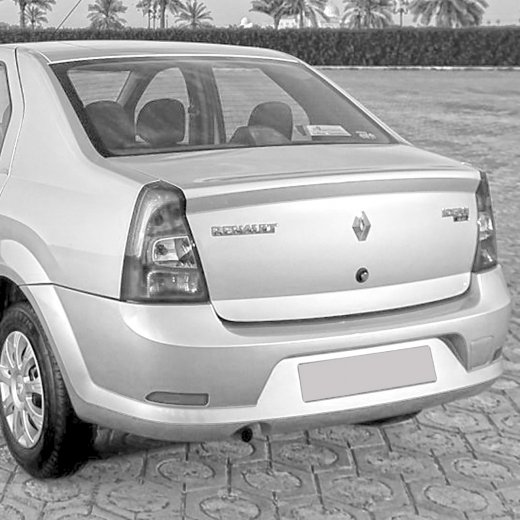 Бампер задний Renault Logan '09-'16 грунт API (Тайвань)