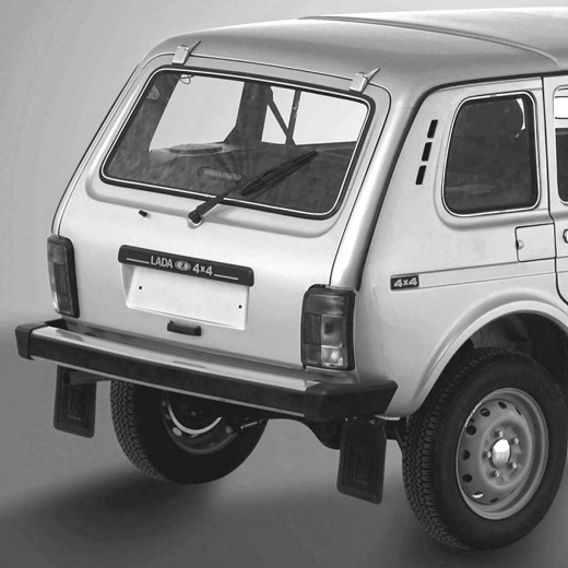 Бампер задний Ваз Niva/Lada 4X4 2121/2131 '77-'17 голый, алюминий АВТОВАЗ