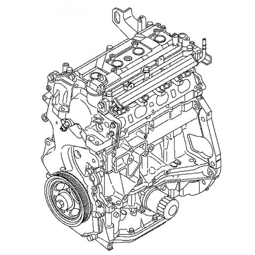 Двигатель контрактный Nissan 2.0L MR20DE EGR