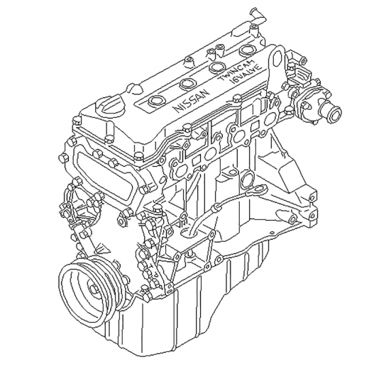 Двигатель контрактный Nissan 1,3L CG13DE