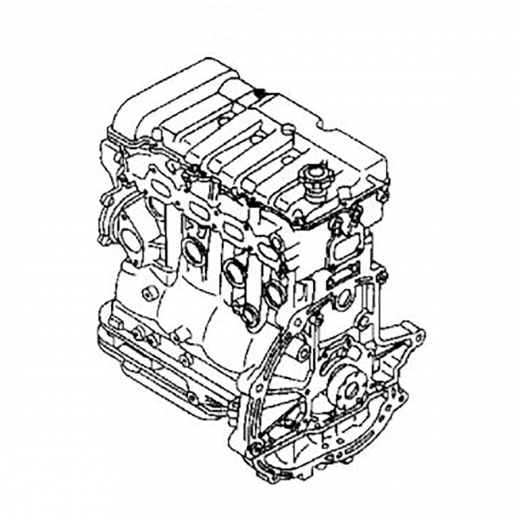 Двигатель контрактный Mazda 2.0L FS-ZE катушки сверху