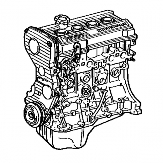 Двигатель контрактный Toyota 1,8L 4S-FE '89-'92