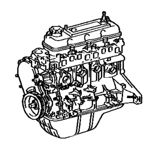 Двигатель контрактный Toyota 2,0L 3Y-EU