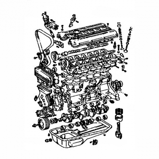 Двигатель контрактный Toyota 2,0L 1G-GEU