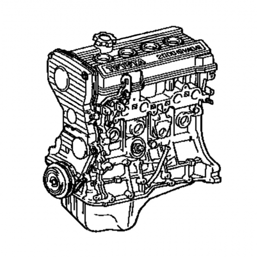 Двигатель контрактный Toyota 2,2L 5S-FE '96-'01, катушечный, 2WD