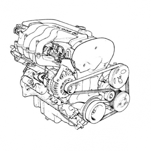 Двигатель контрактный Opel 1,6L X16XEL