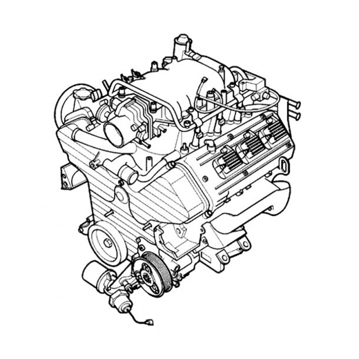 Двигатель контрактный Opel, Isuzu 3.2L 6VD1 DOHC катушечный