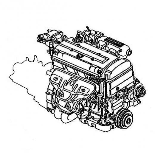 Двигатель контрактный Honda 1,6L ZC DOHC