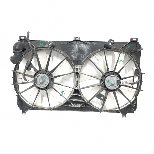 Вентилятор радиатора Toyota Mark X '04-'17 (4GR-FSE, 3GR-FSE) цельный 2 вентилятора контрактный