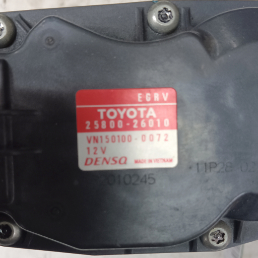Клапан рециркуляции EGR Toyota Corolla '06-'13/ Avensis '03-'08/ Avensis '08-'11/ Rav4 '05-'16/ Rav4 '12-'19/ Verso '09-'12/ Lexus Is '05-'13 (1AD-FTV, 2AD-FHV, 2AD-FTV) контрактный