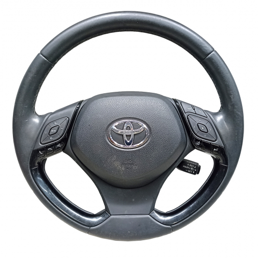 Руль Toyota C-Hr '16-'23 Airbag (3 луча, кожа, кнопки) контрактный