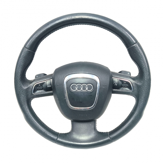 Руль Audi Q5 '08-'17 Airbag (3 луча, кожа, кнопки кпп) контрактный