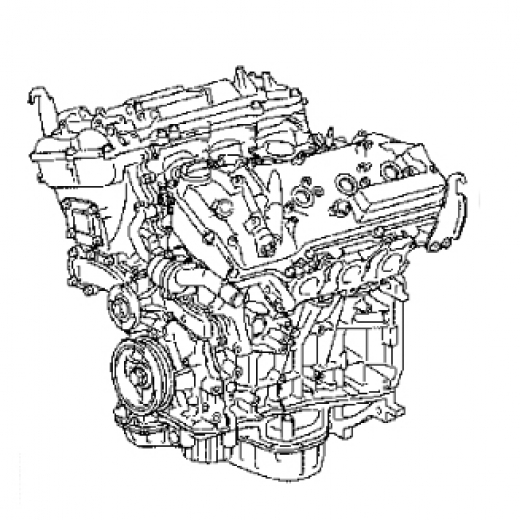 Двигатель контрактный Lexus 3.5L 2GR-FE под датчик масла
