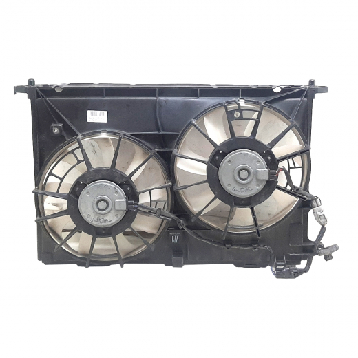 Вентилятор радиатора Toyota Wish '09-'17 (2ZR-FAE, 3ZR-FAE) цельный 2 вентилятора контрактный