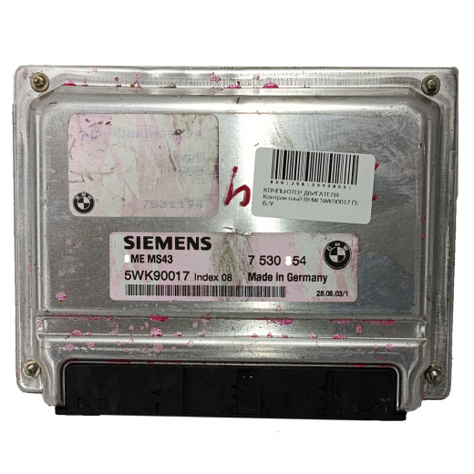 Компьютер двигателя BMW X5 '00-'06 (M54B30-306S3) контрактный 5WK90017
