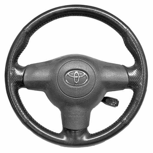 Руль Toyota Rav4 '00-'05 Airbag (3 луча, кожа, круиз) контрактный